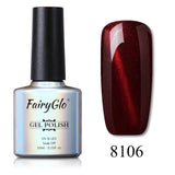 FairyGlo 10ML Nail Gel Varnish UV LED Cat Eye Gel Nail Polish Magnet Hybrid Varnish Lucky Lacquer Gel Stamping Primer Base Top