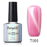 FairyGlo 10ML Nail Gel Varnish UV LED Cat Eye Gel Nail Polish Magnet Hybrid Varnish Lucky Lacquer Gel Stamping Primer Base Top