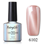 FairyGlo 10ML Nail Gel Varnish UV LED Cat Eye Gel Nail Polish Magnet Hybrid Varnish Lucky Lacquer Gel Stamping Primer Base Top