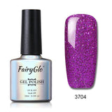 FairyGlo 10ML UV LED Stamping Paint Nail Polish Bling Glitter Nail Gelpolish Nail Art Enamel Vernis a Ongle Nagellak Lucky Ink