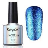 FairyGlo Nail Gel 10ML UV LED Platinum Gel Varnish Glitter Gel Nail Polish Gellak Lacquer Nail Art Enamel Nail Varnishes Gel Lak