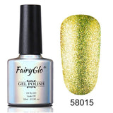 FairyGlo Nail Gel 10ML UV LED Platinum Gel Varnish Glitter Gel Nail Polish Gellak Lacquer Nail Art Enamel Nail Varnishes Gel Lak