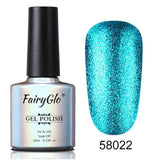 FairyGlo Neon Color Nail Polish 10ML Bling Glitter Semi Permanent Polish Soak Off GelLak Hybird Varnish Holographic Shilak