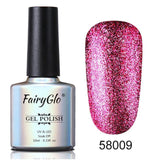 FairyGlo Neon Color Nail Polish 10ML Bling Glitter Semi Permanent Polish Soak Off GelLak Hybird Varnish Holographic Shilak