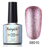 FairyGlo Neon Color Nail Polish 10ML Bling Glitter Semi Permanent Polish Soak Off GelLak Hybird Varnish Holographic Shilak