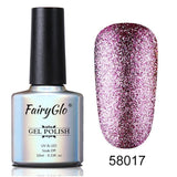 FairyGlo Neon Color Nail Polish 10ML Bling Glitter Semi Permanent Polish Soak Off GelLak Hybird Varnish Holographic Shilak