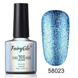 FairyGlo Neon Color Nail Polish 10ML Bling Glitter Semi Permanent Polish Soak Off GelLak Hybird Varnish Holographic Shilak