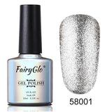 FairyGlo Neon Color Nail Polish 10ML Bling Glitter Semi Permanent Polish Soak Off GelLak Hybird Varnish Holographic Shilak
