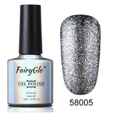 FairyGlo Neon Color Nail Polish 10ML Bling Glitter Semi Permanent Polish Soak Off GelLak Hybird Varnish Holographic Shilak