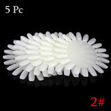 False Nail Tips Color Card Manicure Nail Art Practice Slice Board Pink Clear White Buckle Ring DIY Nail Display Tools