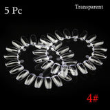 False Nail Tips Color Card Manicure Nail Art Practice Slice Board Pink Clear White Buckle Ring DIY Nail Display Tools