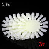 False Nail Tips Color Card Manicure Nail Art Practice Slice Board Pink Clear White Buckle Ring DIY Nail Display Tools