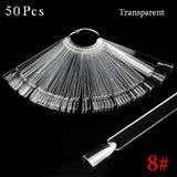 False Nail Tips Color Card Manicure Nail Art Practice Slice Board Pink Clear White Buckle Ring DIY Nail Display Tools
