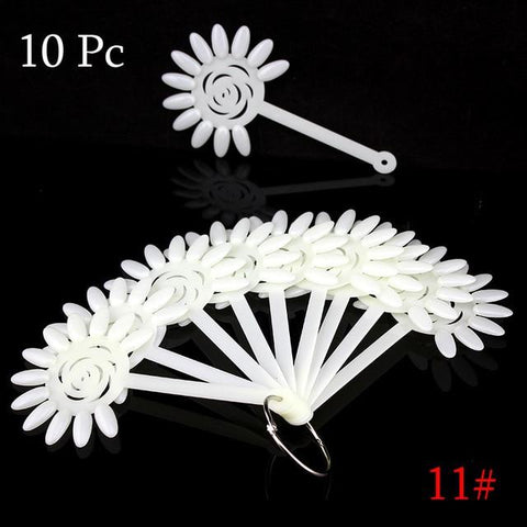 False Nail Tips Color Card Manicure Nail Art Practice Slice Board Pink Clear White Buckle Ring DIY Nail Display Tools