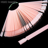 False Nail Tips Color Card Manicure Nail Art Practice Slice Board Pink Clear White Buckle Ring DIY Nail Display Tools