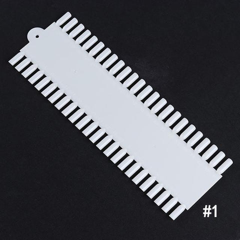 False Nail Tips Color Card Practice Display Tools Transparent White Buckle Ring Manicure Nail Art Tool