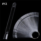 False Nail Tips Color Card Practice Display Tools Transparent White Buckle Ring Manicure Nail Art Tool
