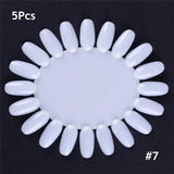 False Nail Tips Color Card Practice Display Tools Transparent White Buckle Ring Manicure Nail Art Tool