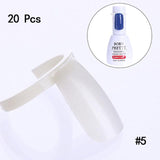 False Nail Tips Color Card Practice Display Tools Transparent White Buckle Ring Manicure Nail Art Tool
