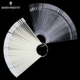 False Nail Tips Color Card Practice Display Tools Transparent White Buckle Ring Manicure Nail Art Tool