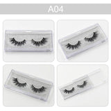 False eyelash 3D Mink Eyelashes Cruelty Free Natural Extension Long Cross Thick Mink Lashes Handmade Eye Lashes 34 style A01-A22