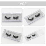 False eyelash 3D Mink Eyelashes Cruelty Free Natural Extension Long Cross Thick Mink Lashes Handmade Eye Lashes 34 style A01-A22