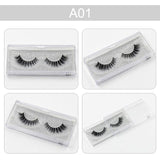 False eyelash 3D Mink Eyelashes Cruelty Free Natural Extension Long Cross Thick Mink Lashes Handmade Eye Lashes 34 style A01-A22