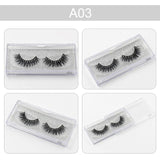 False eyelash 3D Mink Eyelashes Cruelty Free Natural Extension Long Cross Thick Mink Lashes Handmade Eye Lashes 34 style A01-A22