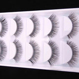 Fashion 5 Pairs Natural Black Long Sparse Cross False Eyelashes Fake Eye Lashes Extensions Makeup Tools