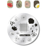 Flower Pattern Round Nail Art Stencil Moon Star Sky Image Nail Stamping Plates Manicure Template Stamp Tools