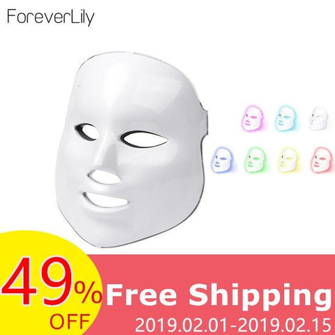 Foreverlily Led Therapy Mask Light Face Mask Therapy Photon Led Facial Mask Korean Skin Care Led Mask Therapy