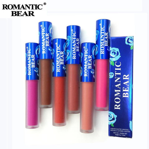 Free shipping Brand Waterproof Lipstick Long Lasting Liquid Matte Lipstick Pen Lip Gloss Lip Cosmetics Makeup For Women 12 Color