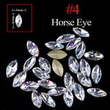 Full Beauty 10pcs Super Glitter Crystal Nail Gems Oval Waterdrop Diamond Shinny Stone Nail Art Rhinestone Manicure Tips CH069