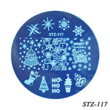 Full Beauty 1PCS Nail Stamp Stainless Steel Christmas Designs Templates 12x6cm Winter Image Nail Art Stamping Plates CH173