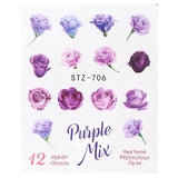 Full Beauty Nail Art Sticker Flower Cartoon Water Transfers Decals Fancy Pattern Design Watermark Slider Decoration TRSTZ766-770