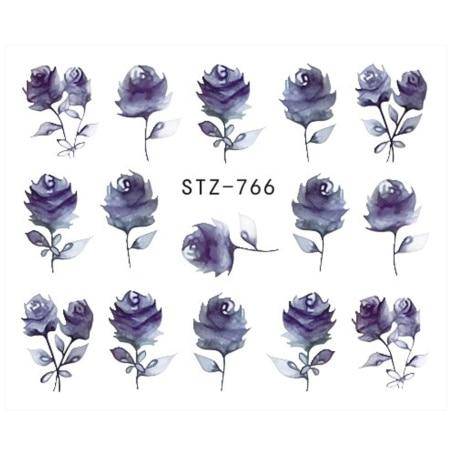 Full Beauty Nail Art Sticker Flower Cartoon Water Transfers Decals Fancy Pattern Design Watermark Slider Decoration TRSTZ766-770