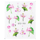 Full Beauty Nail Art Sticker Flower Cartoon Water Transfers Decals Fancy Pattern Design Watermark Slider Decoration TRSTZ766-770