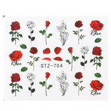 Full Beauty Nail Art Sticker Flower Cartoon Water Transfers Decals Fancy Pattern Design Watermark Slider Decoration TRSTZ766-770