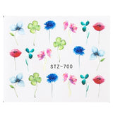 Full Beauty Nail Art Sticker Flower Cartoon Water Transfers Decals Fancy Pattern Design Watermark Slider Decoration TRSTZ766-770