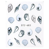 Full Beauty Nail Art Sticker Flower Cartoon Water Transfers Decals Fancy Pattern Design Watermark Slider Decoration TRSTZ766-770