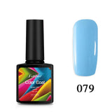 Fulljion 7.5ML Color Series Nail Gel Polish Top Base Coat Long Lasting Shimmer Soak Off Nail Art Gel Varnish Manicure Gelpolish