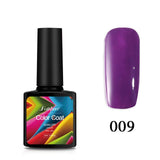 Fulljion 7.5ml Pure Nail Polish Glitter Color Coat Nail Gel Hybrid Varnishes Gel For Nails Art Lacquer LED UV Soak Off Lacquer