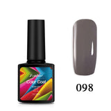 Fulljion 7.5ml Pure Nail Polish Glitter Color Coat Nail Gel Hybrid Varnishes Gel For Nails Art Lacquer LED UV Soak Off Lacquer