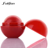 Fulljion Ball Lip Balm Lipstick Organic Ingredients Lip Protector Sweet Taste Fruit Embellish Makeup Lipstick Gloss for mouth