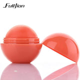 Fulljion Ball Lip Balm Lipstick Organic Ingredients Lip Protector Sweet Taste Fruit Embellish Makeup Lipstick Gloss for mouth