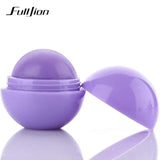 Fulljion Ball Lip Balm Lipstick Organic Ingredients Lip Protector Sweet Taste Fruit Embellish Makeup Lipstick Gloss for mouth