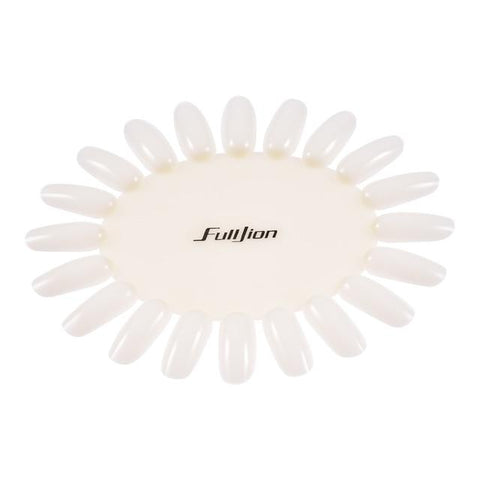 Fulljion False Nails Palette White Transparent Acrylic Fake Nails Tips Polish Color Display Plastic Artificial Board DIY Tools