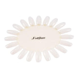 Fulljion False Nails Palette White Transparent Acrylic Fake Nails Tips Polish Color Display Plastic Artificial Board DIY Tools