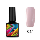 Fulljion Gel Nail Polish Hybrid Gel Varnishes Soak-off UV LED Color Coat Nail Art Primer Fingernail Gel Lacquer Red Pink Series