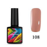 Fulljion Gel Nail Polish Hybrid Gel Varnishes Soak-off UV LED Color Coat Nail Art Primer Fingernail Gel Lacquer Red Pink Series